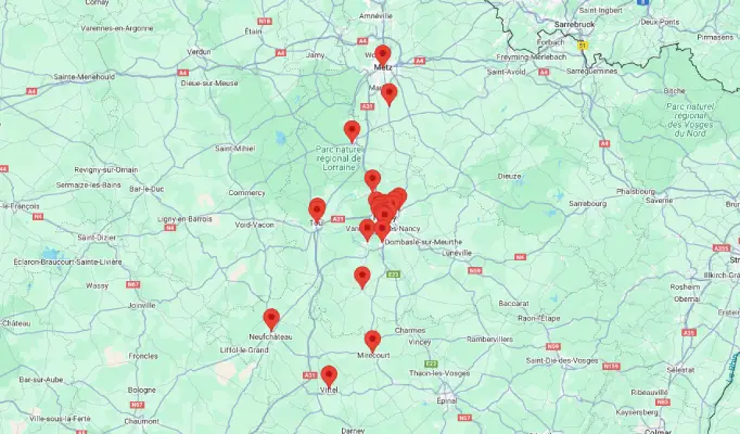 Carte des laboratoires Atoutbio